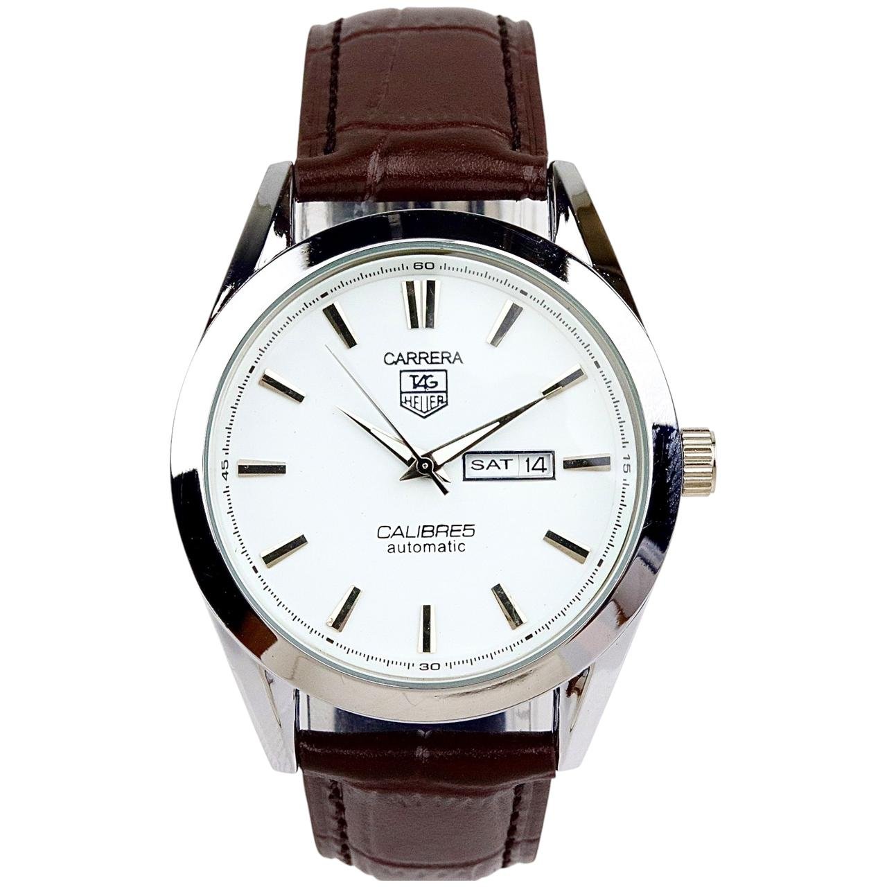 Tag Heuer Carrera - Master Lock Brown Strap Leather Watch